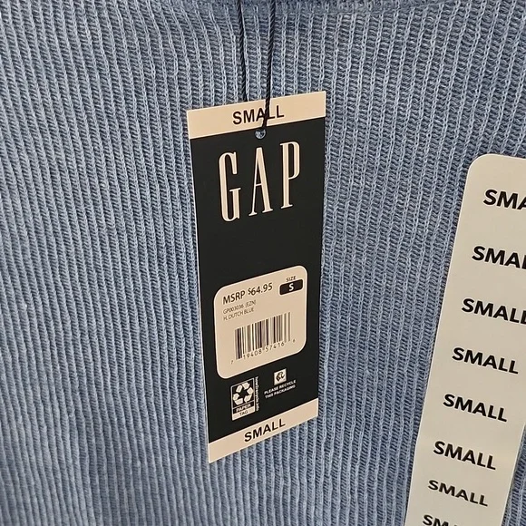 Gap blue Hooded Men's shirt, small - Picture 4 of 6